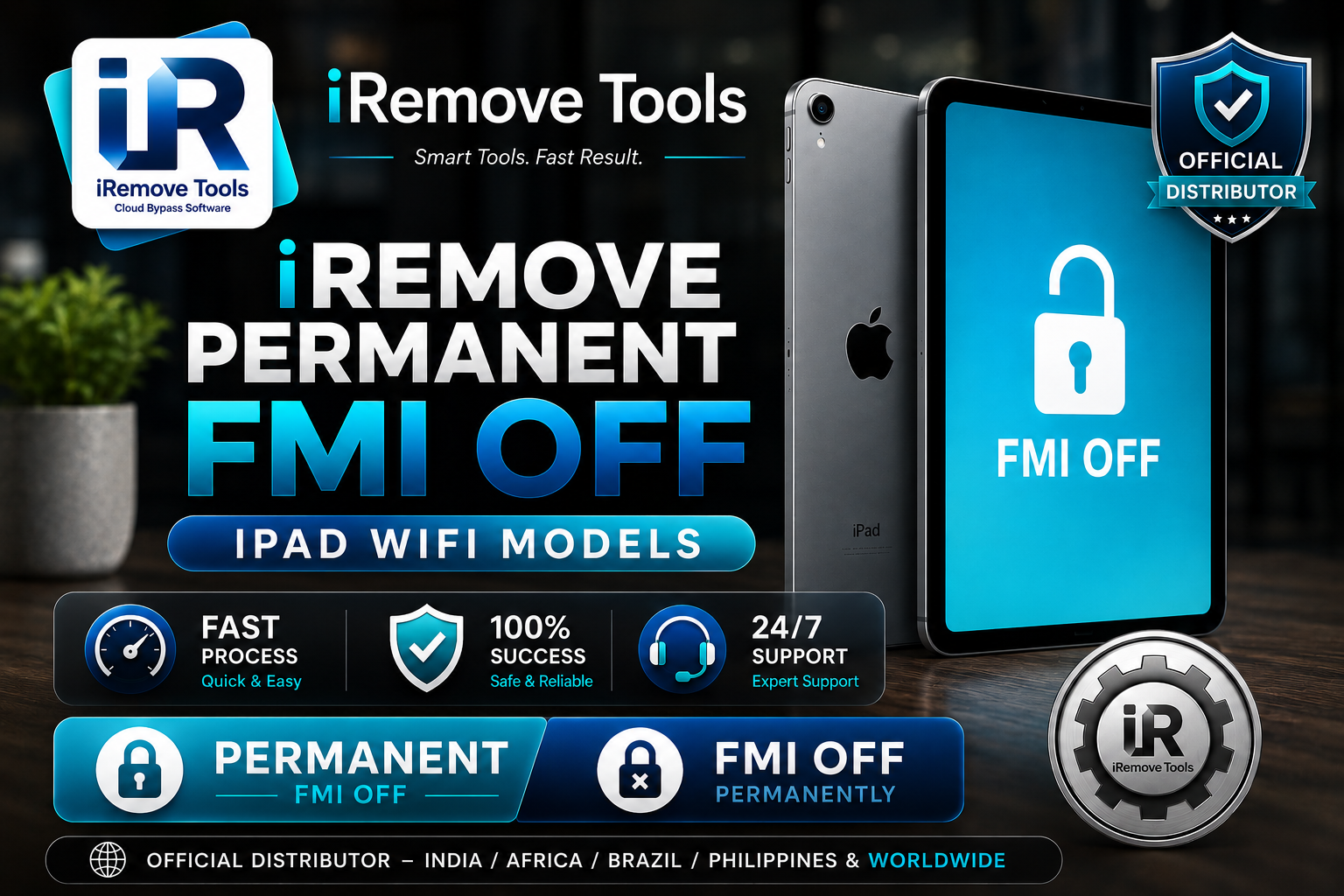 iRemove Permanent FMI OFF - iPad Air (3rd generation) - WiFi Model Only - [iPad11,3]